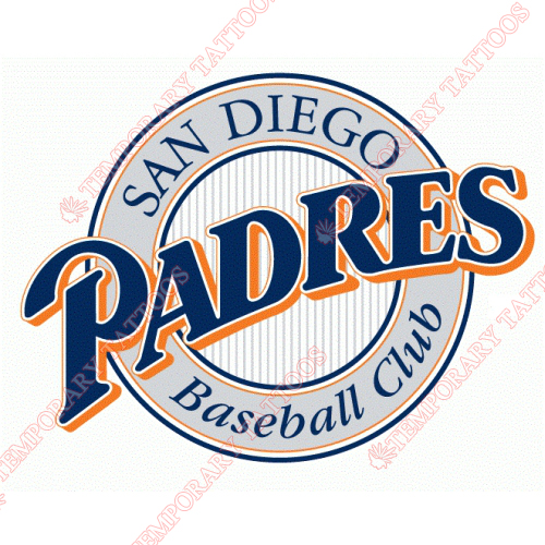 San Diego Padres Customize Temporary Tattoos Stickers NO.1862